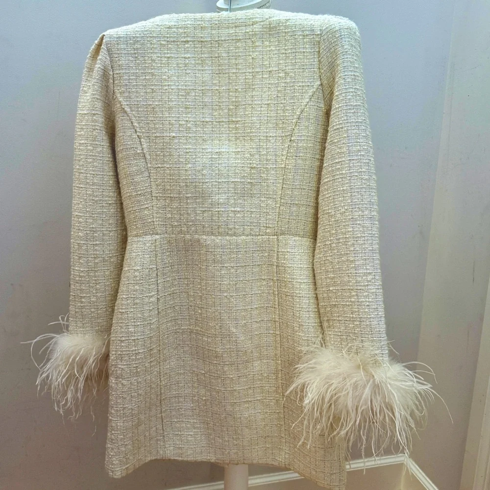 Line & Dot Kinzie Mini Dress in Ivory, size S - Picture 4 of 11